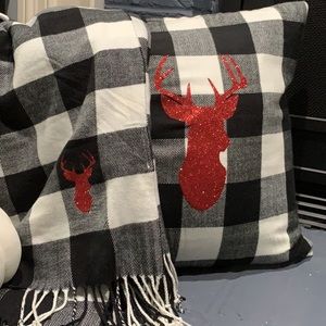 Pillow and throw blanket